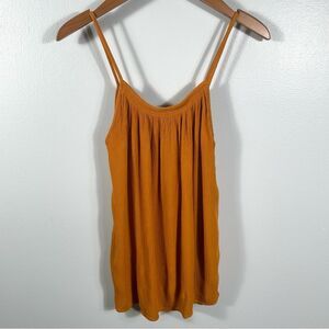 H&M L.o.g.g. Mustard Yellow Spaghetti Strap Top Size 6 Coastal Summer Vacation